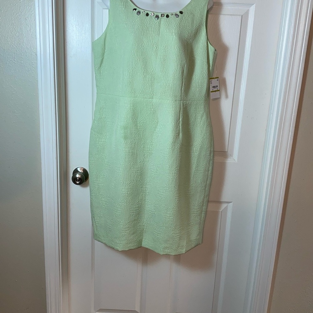 New Dress Nipon Boutique Romance Jewel Rhinestone Snake-Skin-Textured Seafoam 14 - Picture 7 of 11